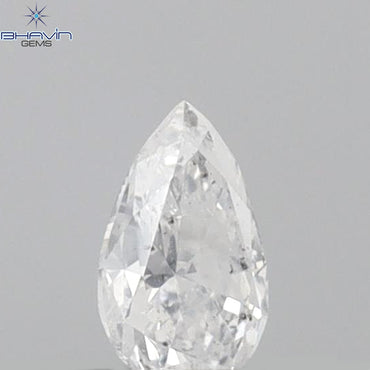 0.17 CT Pear Shape Natural Diamond White Color SI2 Clarity (4.36 MM)