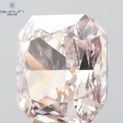 GIA Certified 0.36 CT Radiant Shape Natural Diamond Pinkish Brown Color SI2 Clarity (4.10 MM)