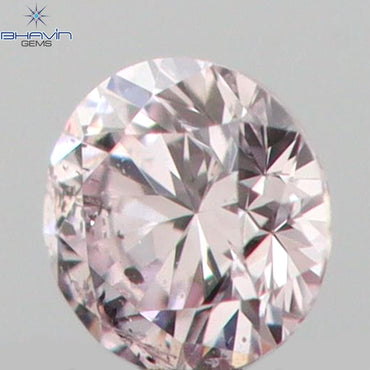 0.03 CT Round Shape Natural Diamond Pink (Argyle) Color SI1 Clarity (1.93 MM)