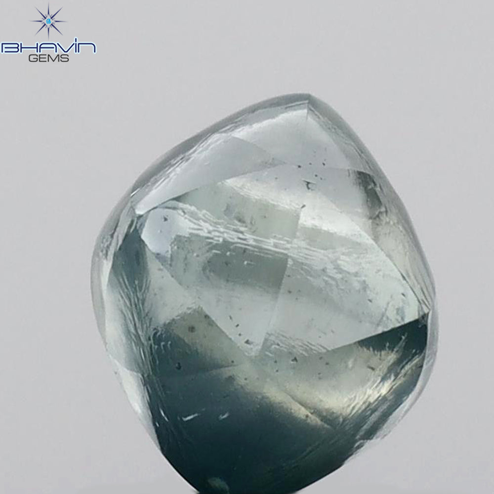 2.93 CT Natural Rough Diamond Enhanced Blue Color Clarity SI (7.97 MM)