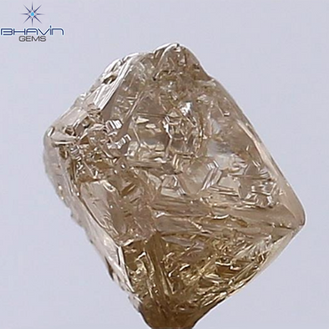 2.13 CT Rough Shape Natural Diamond Dark Brown Color SI2 Clarity (7.00 MM)