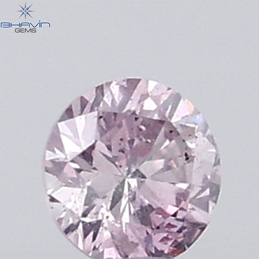 0.04 CT Round Natural Diamond Pink (Argyle) Color SI Clarity