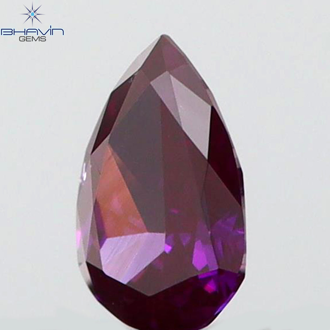 0.07 CT Natural Pear Diamond Enhanced Pink Color Clarity VS2 (3.22 MM)