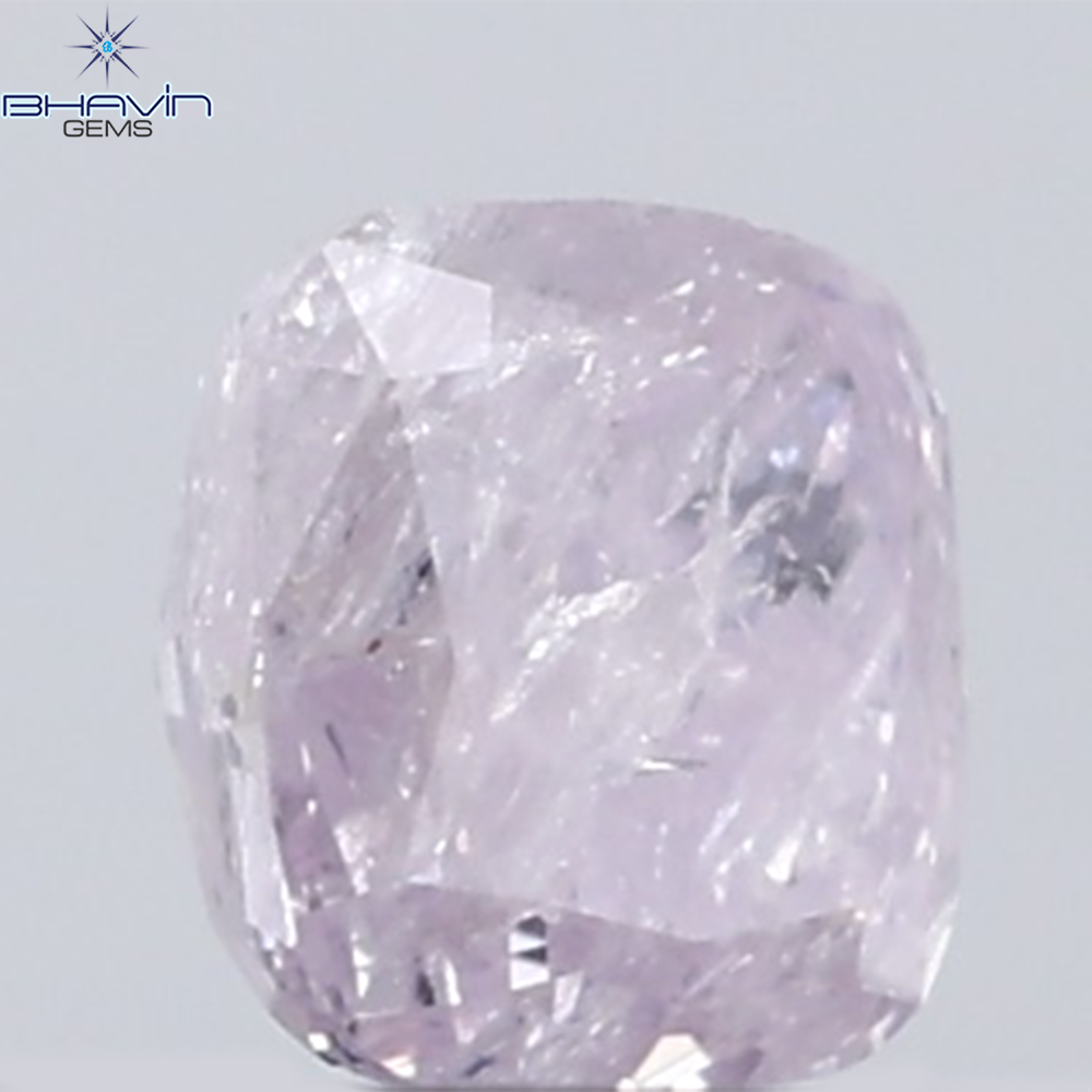 0.27 CT Cushion Diamond Natural Pink Color I3 Clarity (3.51 MM)