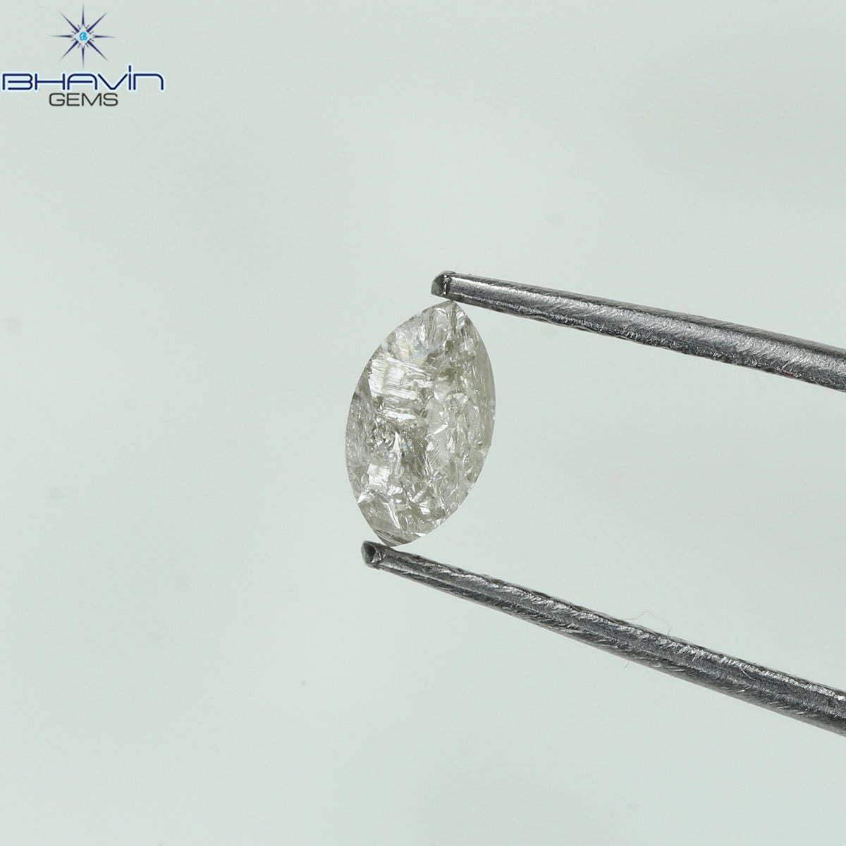 0.21 CT マーキスシェイプ 天然ルースダイヤモンド ピンクカラー I3 クラリティ (5.33 MM)