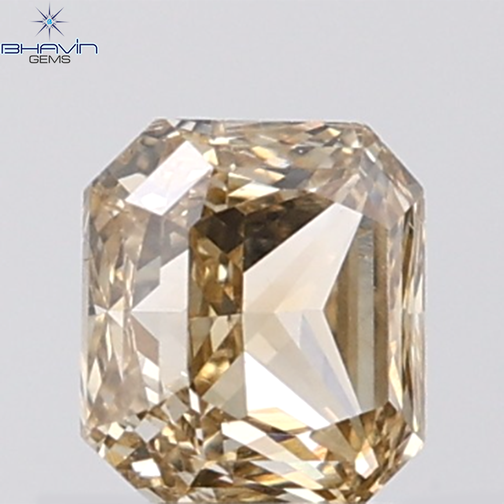 1.02 CT Radiant Natural Brown Diamond VS2 Clarity (5.61 MM)