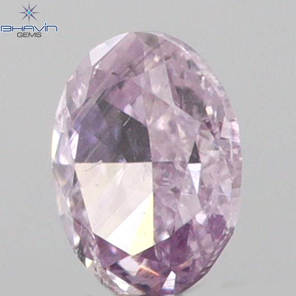 0.06 CT Oval Shape Natural Diamond Pink Color SI1 Clarity (2.73 MM)