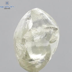 2.09 CT Rough Shape Natural Diamond White Color SI1 Clarity (6.89 MM)
