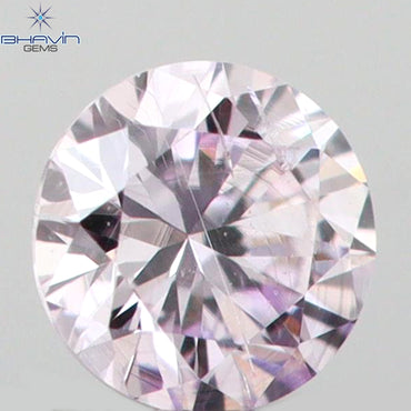 0.05 CT Round Shape Natural Diamond Pink Color VS2 Clarity (2.43 MM)