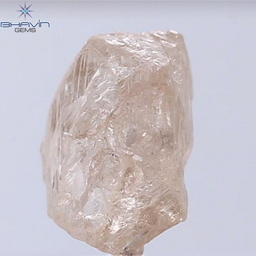 3.61 CT Rough Shape Natural Diamond Brown Pink Color I1 Clarity (10.62 MM)