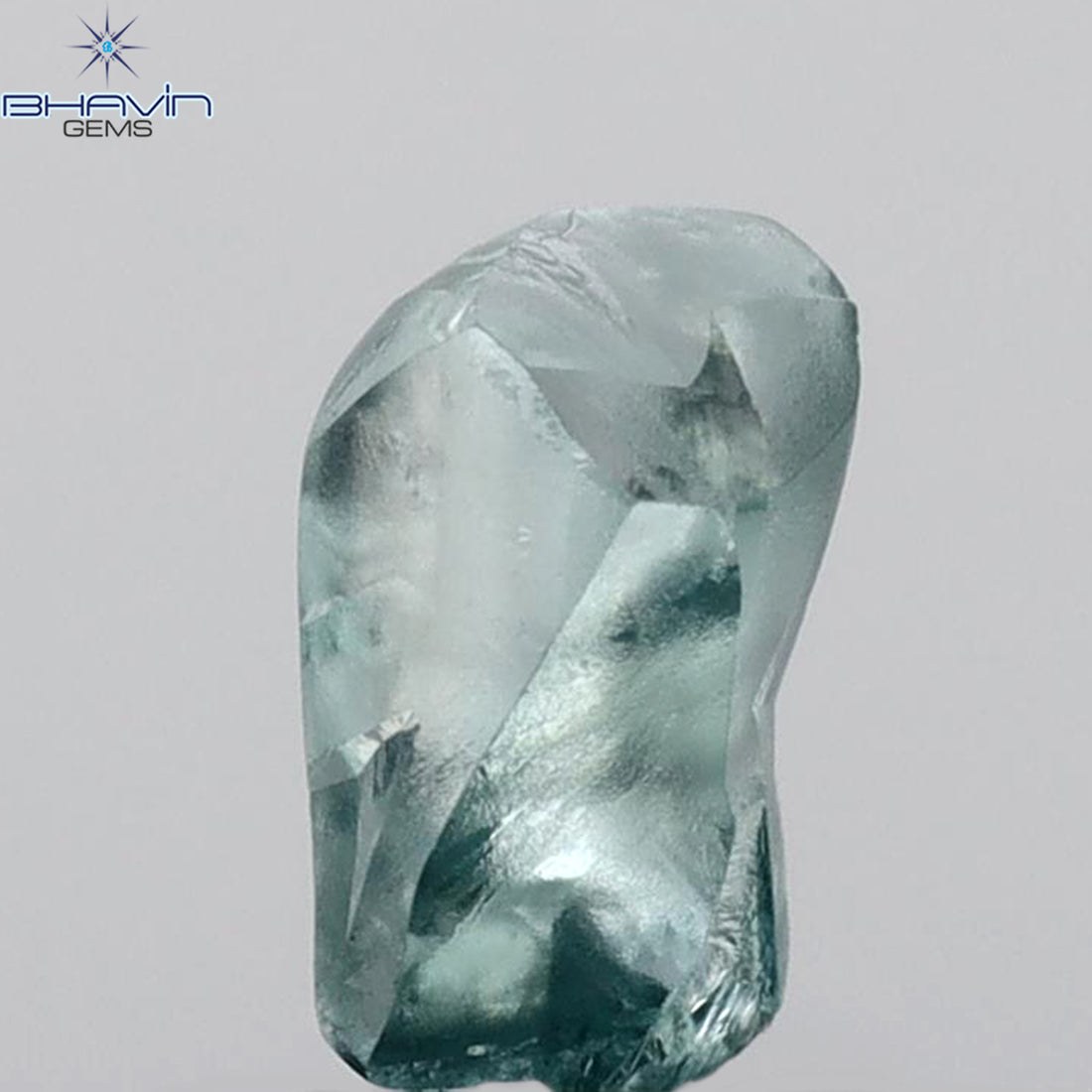 1.12 CT Rough Shape Enhanced Blue Color VS2 Clarity (7.75 MM)
