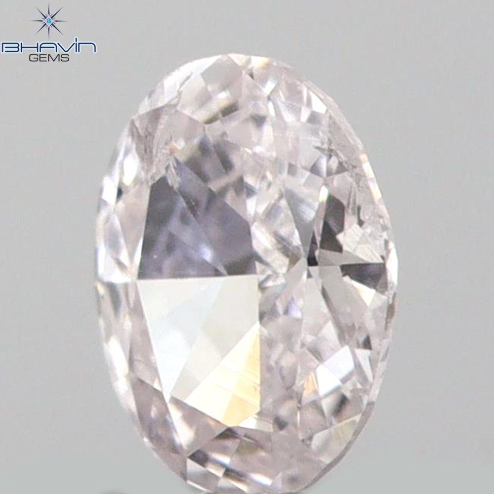 0.09 CT Oval Shape Natural Diamond Pink Color SI2 Clarity (3.31 MM)