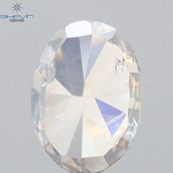 0.19 CT Oval Shape Natural Diamond White Color SI2 Clarity (3.88 MM)
