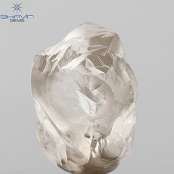 1.84 CT Rough Shape Natural Diamond Brown Color VS1 Clarity (7.66  MM)
