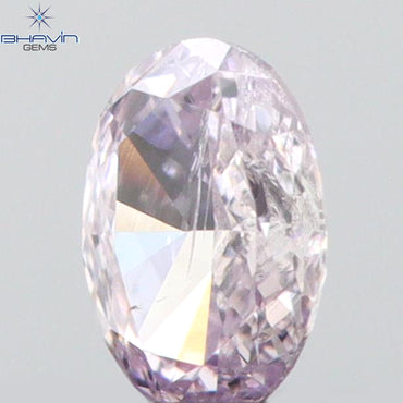 0.09 CT Oval Shape Natural Diamond Pink Color SI2 Clarity (3.38 MM)