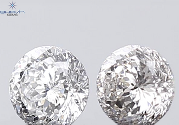 0.18 CT ラウンド ローズ カット シェイプ 天然ダイヤモンド ピンク色 I2 クラリティ (3.86 MM)