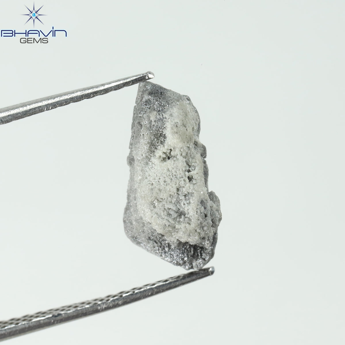 0.79 CT ラフシェイプ ナチュラル ダイヤモンド グレー カラー I3 クラリティ (6.28 MM)