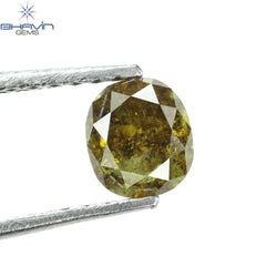 0.66 CT Cushion Diamond Natural Loose Diamond Yellow Color I3 Clarity (5.08 MM)
