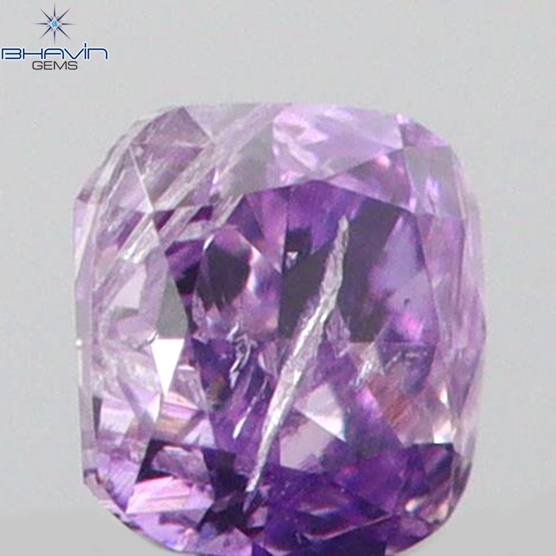 0.04 CT クッションシェイプ 天然ダイヤモンド ピンクカラー I2 クラリティ (1.95 MM)
