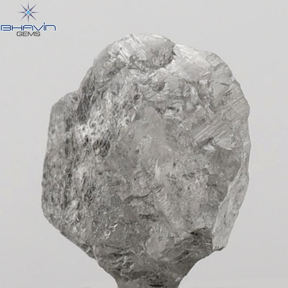 2.52 CT Rough Shape Natural Diamond Salt And Pepper Color (7.88 MM)