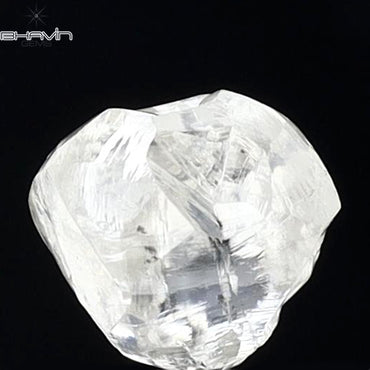 1.82 CT Rough Shape Natural Diamond White Color SI2 Clarity (6.53 MM)