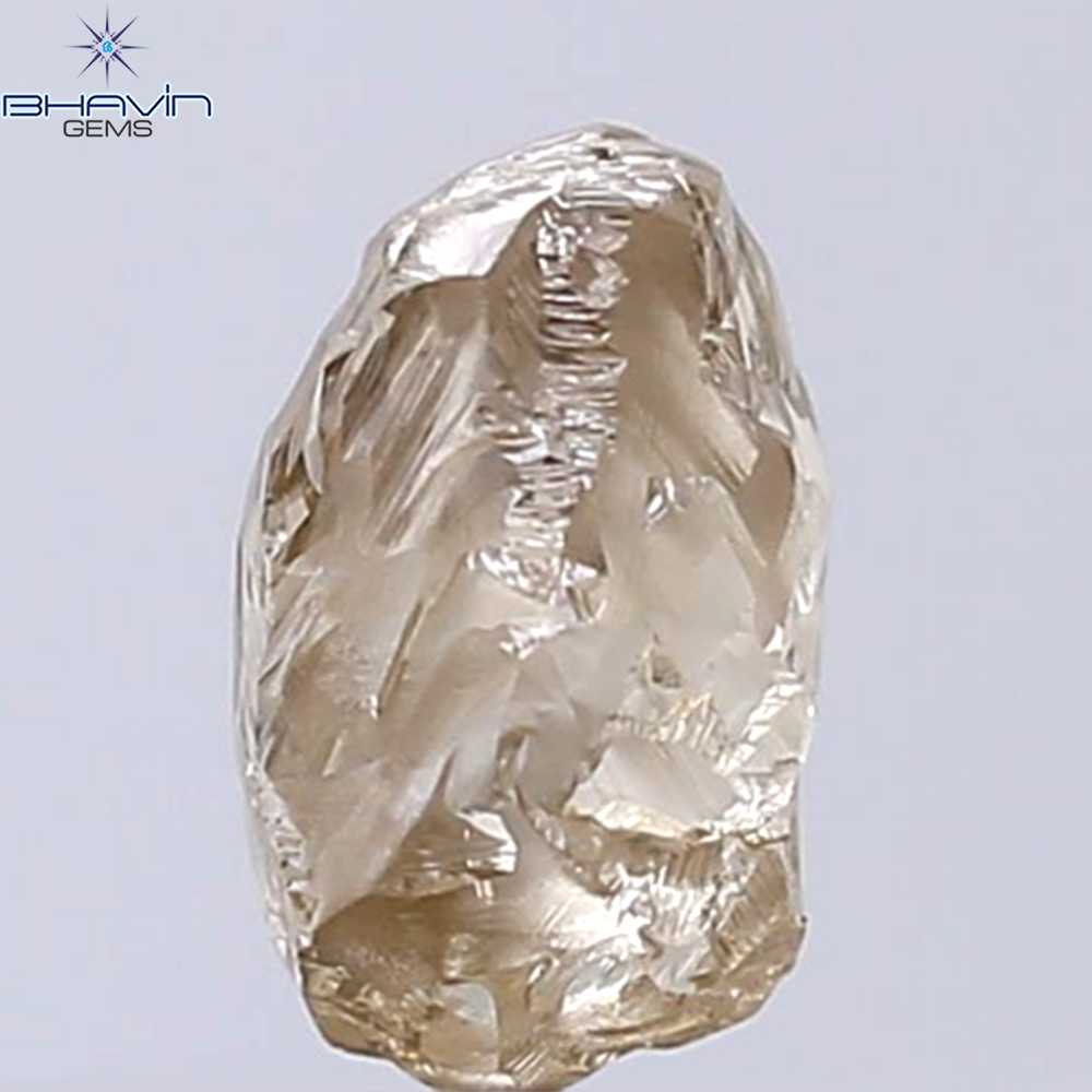 2.32 CT Rough Shape Natural Diamond Brown Color VS2 Clarity (8.40 MM)