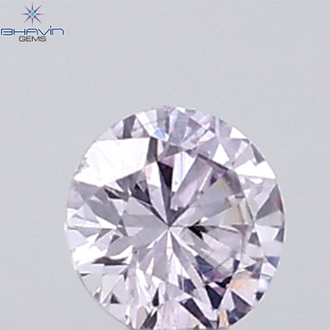 0.05 CT Round Natural Diamond Pink Color VS Clarity