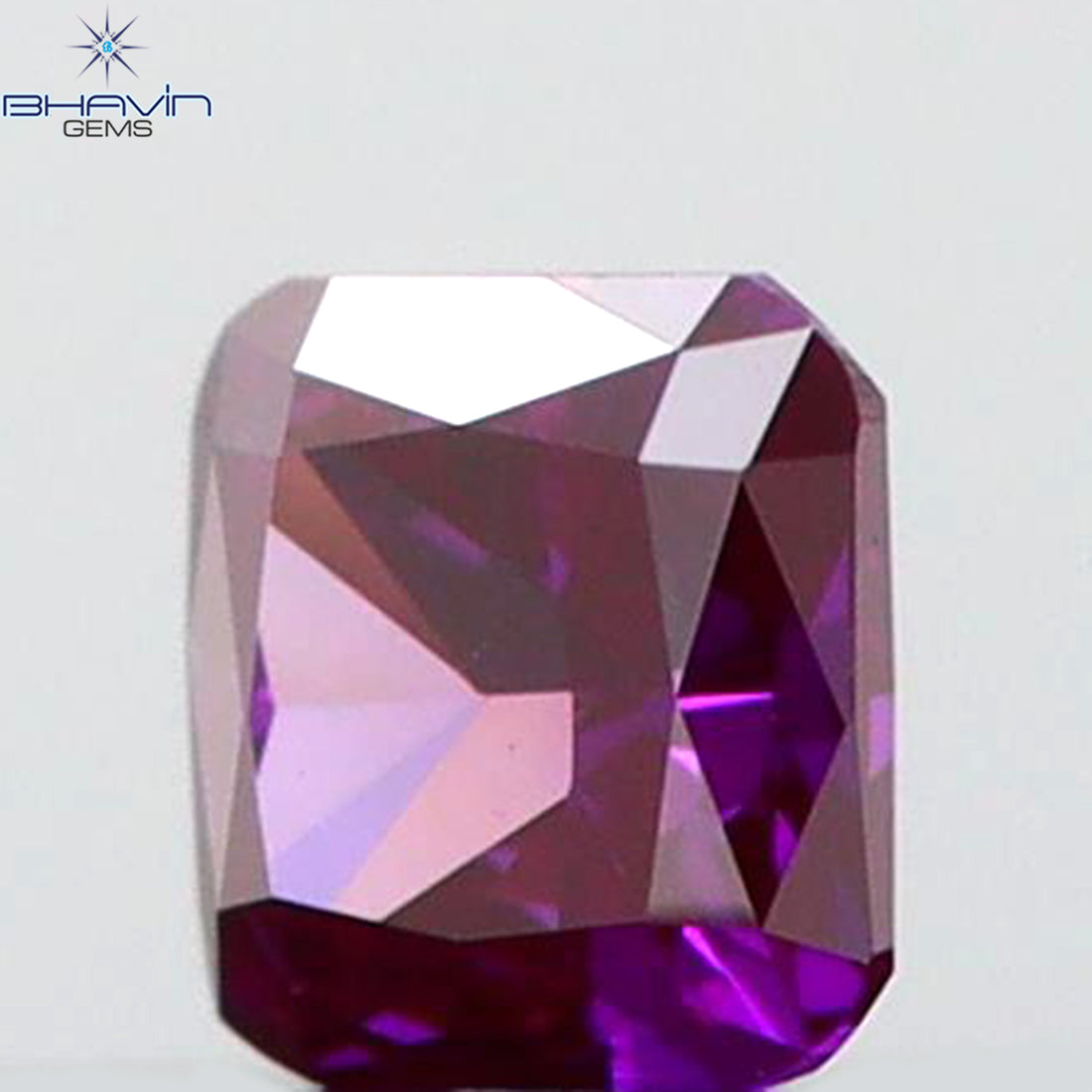 0.07 CT Natural Cushion Diamond Enhanced Pink Color Clarity VS1 (1.91 MM)