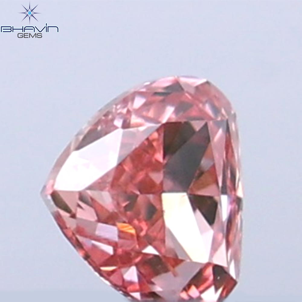 0.04 CT Heart Shape Natural Diamond Pink Color VS1 Clarity (2.18 MM)