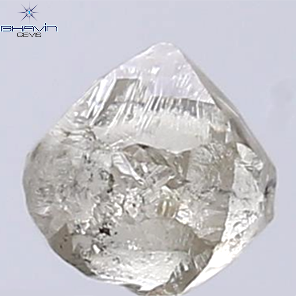 1.12 CT Rough Shape Natural Diamond Brown Color SI2 Clarity (5.40 MM)