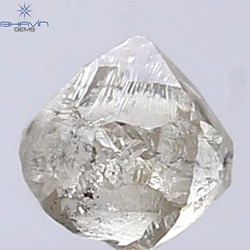 1.12 CT Rough Shape Natural Diamond Brown Color SI2 Clarity (5.40 MM)