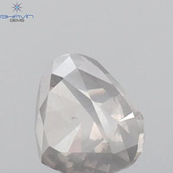 0.22 CT Heart Shape Natural Diamond Grey Color I1 Clarity (4.05 MM)