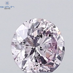 0.03 CT Round Natural Diamond Pink (Argyle) Color SI2 Clarity
