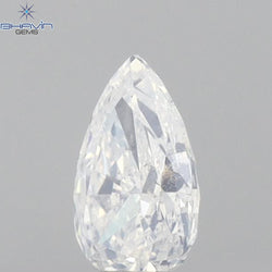 0.29 CT Pear Shape Natural Diamond White Color VS2 Clarity (5.10 MM)