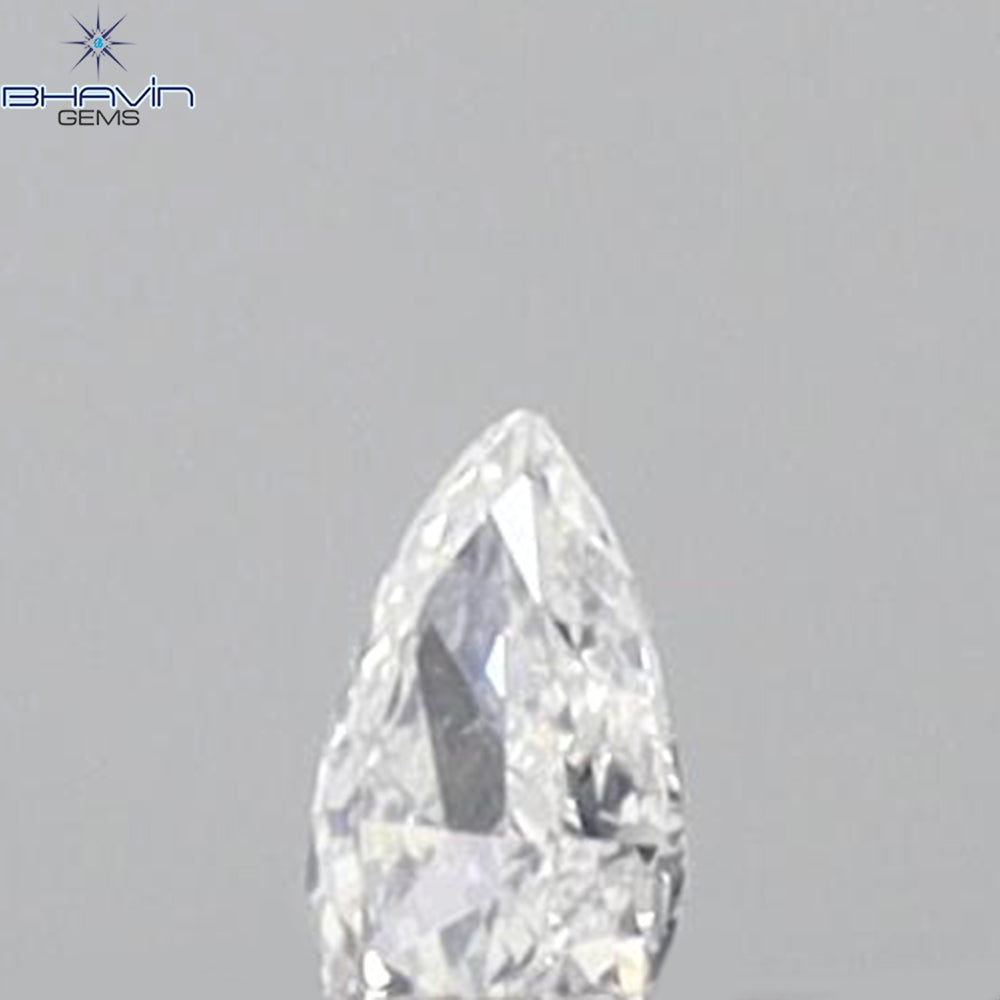 0.03 CT ペアシェイプ 天然ダイヤモンド ホワイトカラー VS1 クラリティ (2.37 MM)