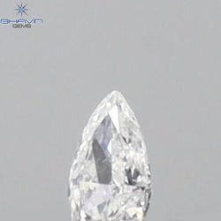 0.03 CT Pear Shape Natural Diamond White Color VS1 Clarity (2.37 MM)