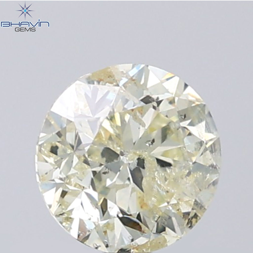 0.18 CT ラウンド ローズ カット シェイプ 天然ダイヤモンド ピンク色 I2 クラリティ (3.86 MM)