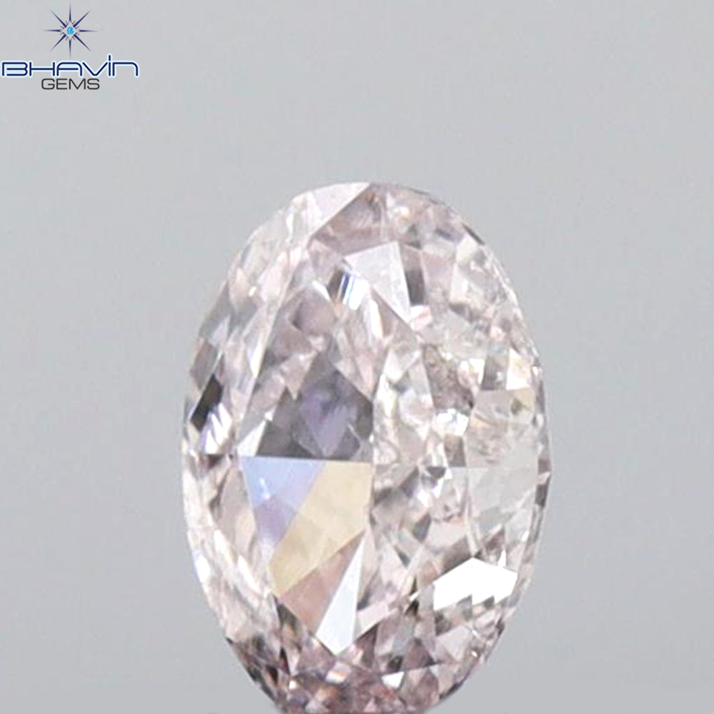 0.26 CT Oval Shape Natural Diamond Pink Color VS2 Clarity (4.71 MM)