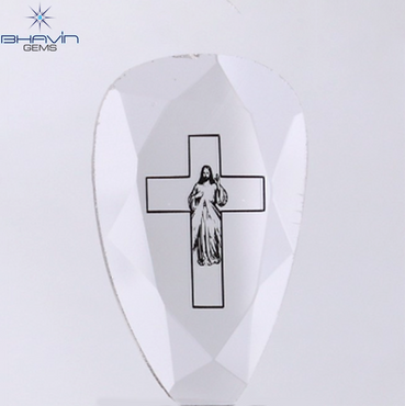 1.24 CT Lab Grown Slice (Cross) Diamond White Color Clarity VS (19.05 MM)