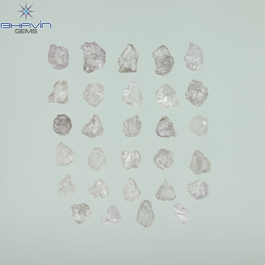 2.53 CT/29 Pcs Natural Rough Diamond Pink Color Clarity Fleat (4.45 MM)