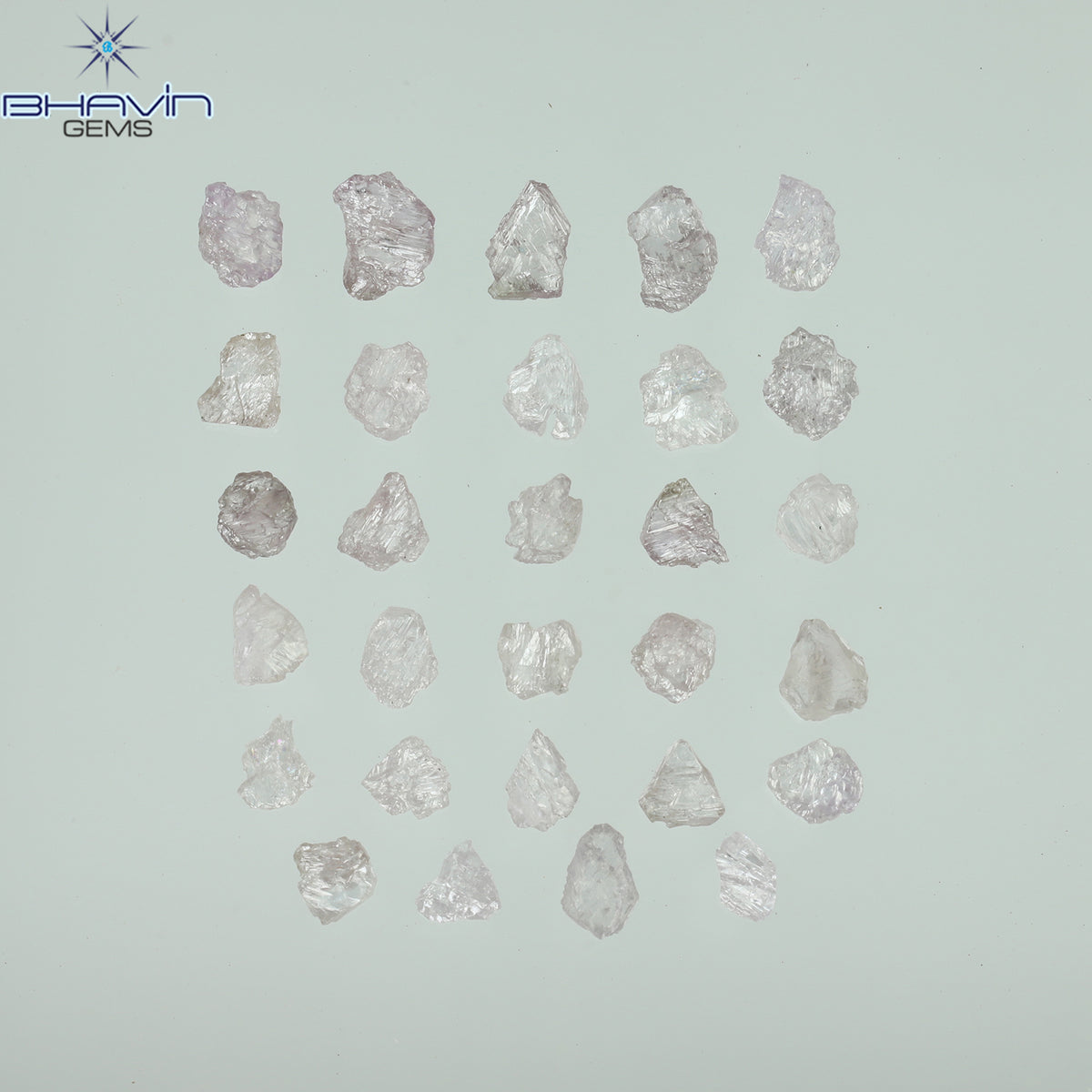 2.53 CT/29 Pcs Natural Rough Diamond Pink Color Clarity Fleat (4.45 MM)