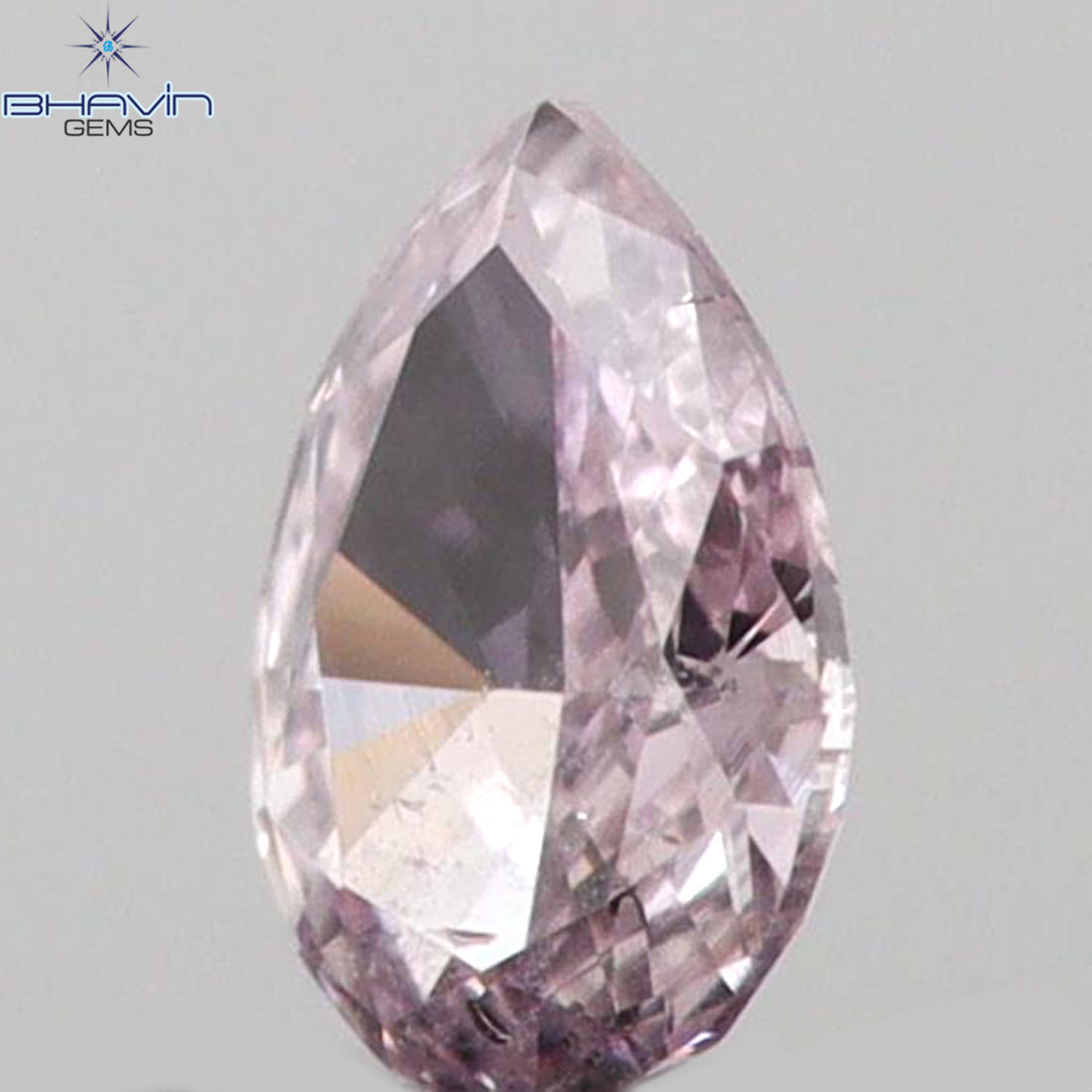 0.05 CT Natural Pear Diamond Pink Color Clarity SI1 (2.96 MM)