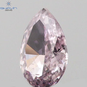 0.05 CT Pear Shape Natural Diamond Pink Color SI1 Clarity (2.96 MM)