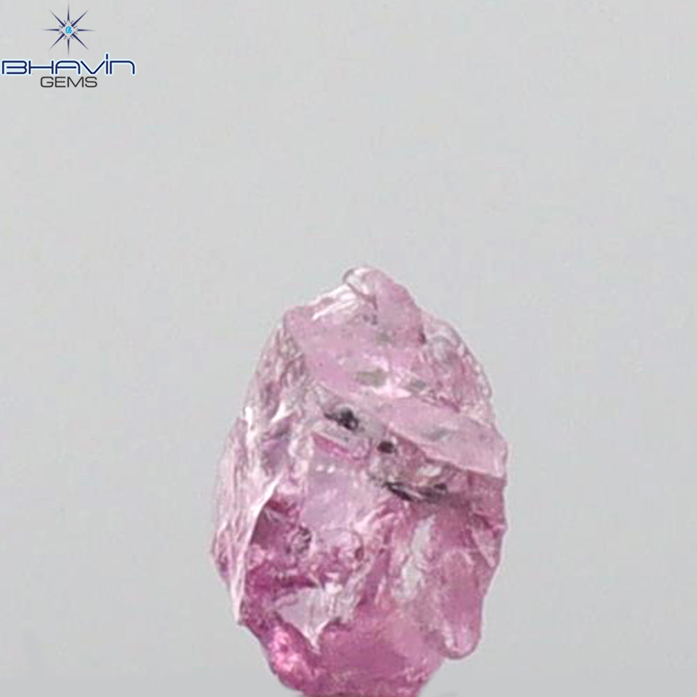 0.10 CT Rough Natural Diamond Pink Color I2 Clarity (3.50 MM)