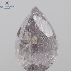 2.34 CT Pear Shape Natural Diamond Pink Color I3 Clarity (9.84 MM)