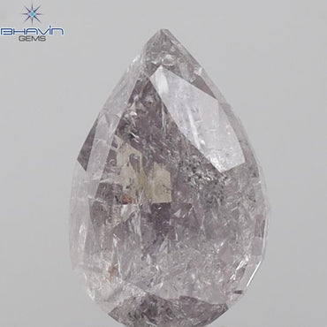 2.34 CT Pear Shape Natural Diamond Pink Color I3 Clarity (9.84 MM)