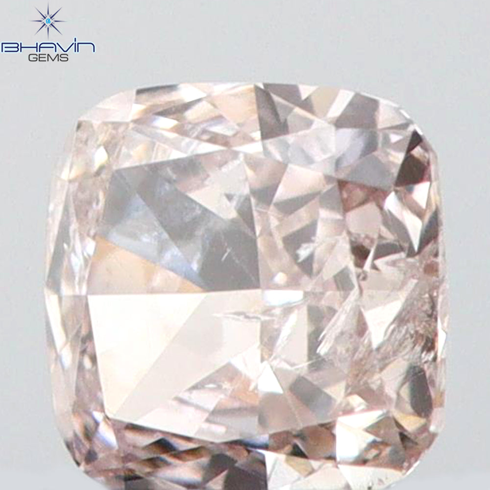 0.14 CT Cushion Shape Natural Diamond Pink Color I1 Clarity (2.80 MM)