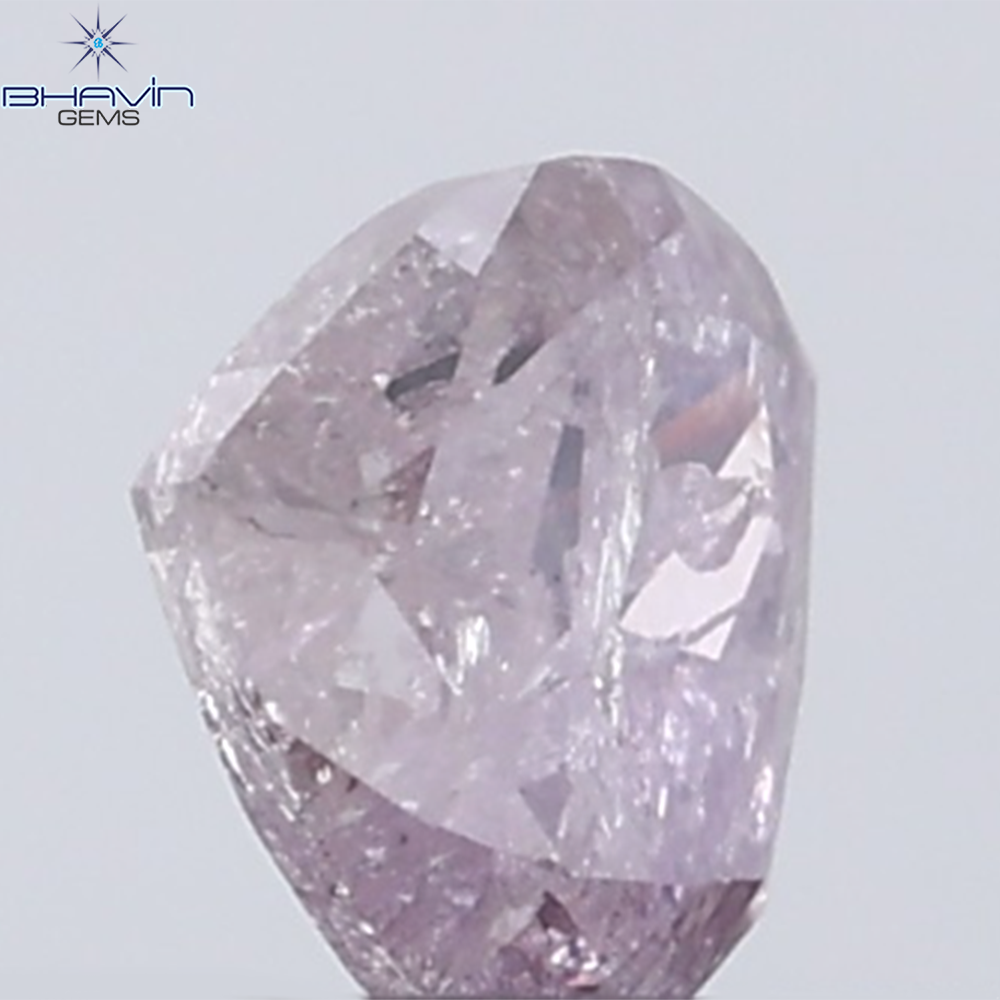 0.23 CT Heart Diamond Natural Pink Color I3 Clarity (4.07 MM)