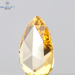 0.17 CT Pear Shape Natural Diamond Orange Color VS1 Clarity (4.80 MM)