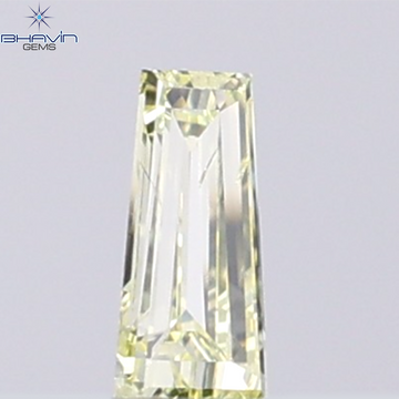 0.24 CT Baguette Shape Natural Diamond Yellow Color VS2 Clarity (5.44 MM)